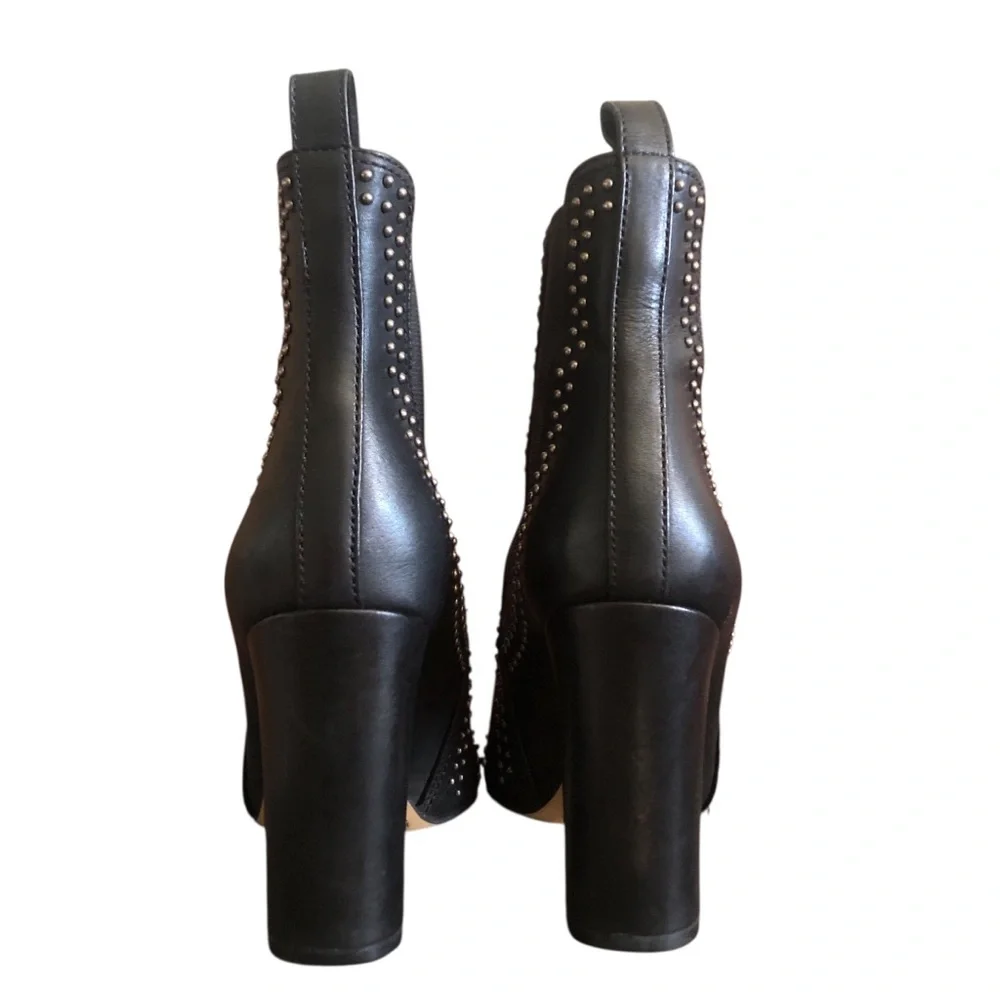 Vince Camuto Basila Black Soft Leather Heel Women Boots Size 5.5 - Picture 7 of 10